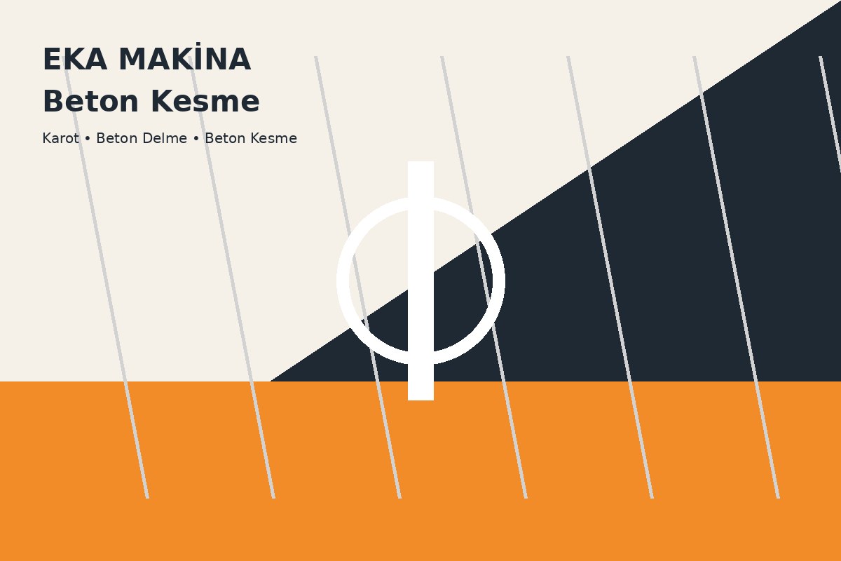Karot makinesi çalışma alanı