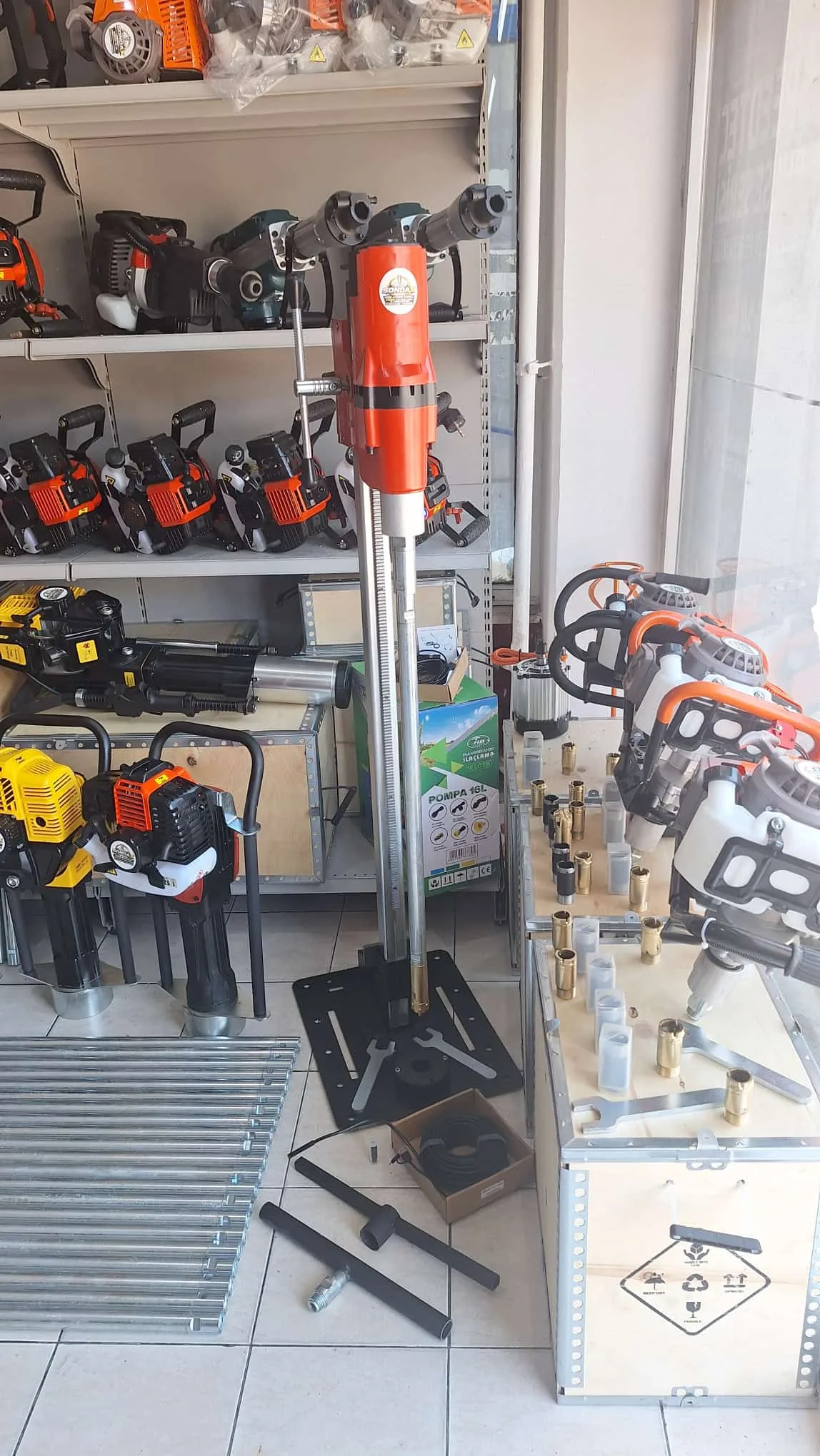 Karot ve El Sondaj Makinesi 5,5 Hp Profesyonel Güçlü Motoru
