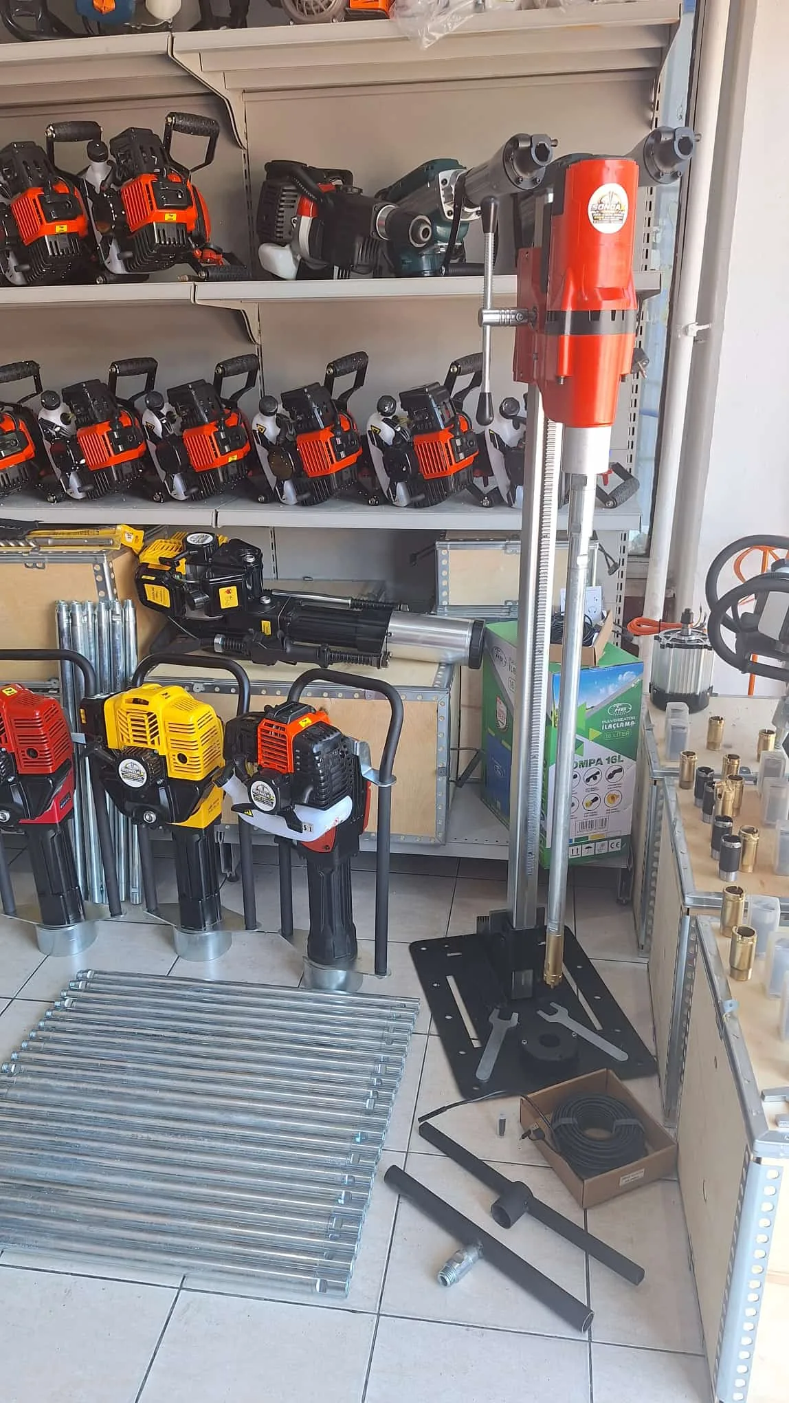 Karot ve El Sondaj Makinesi 5,5 Hp Profesyonel Güçlü Motoru