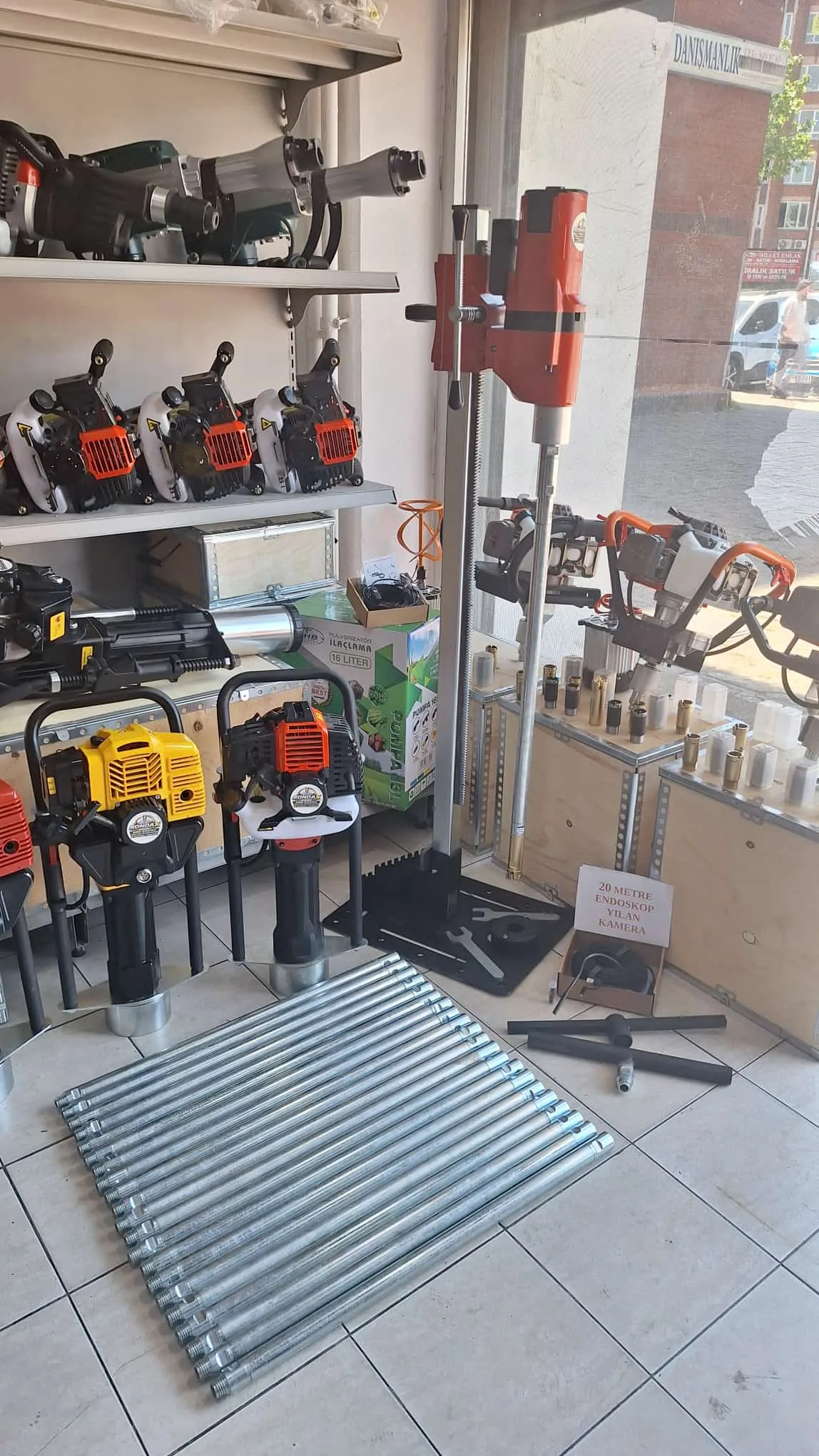 Karot ve El Sondaj Makinesi 5,5 Hp Profesyonel Güçlü Motoru